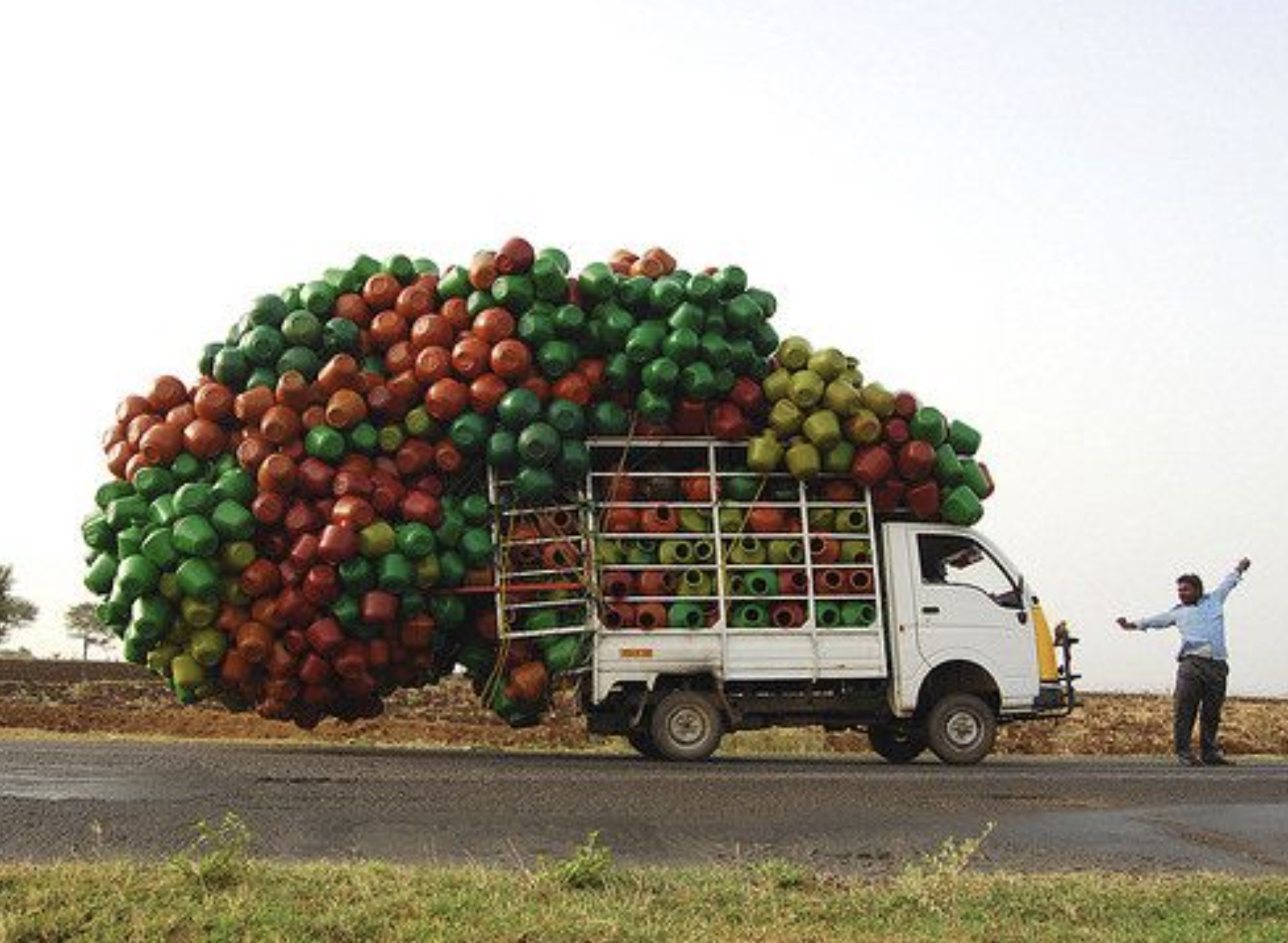 overloaded truck funny